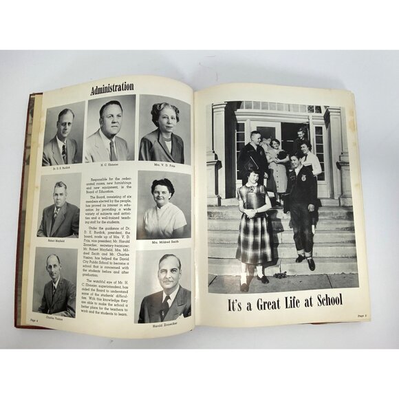 1954 David City High School Nebraska Scout Yearbook Embossed Cover No Writing - Picture 6 of 12